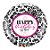 Balão de Festa Microfoil 18" 45cm - Redondo Happy Birthday To You! Damasco - 1 unidade - Qualatex Outlet - Rizzo - Imagem 1