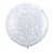 Balão de Festa Látex Liso Decorado - Estrelas Diamante Transparente - 3' 90cm - 2 unidades - Qualatex Outlet - Rizzo - Imagem 1