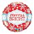 Balão de Festa Microfoil 18" 45cm - Redondo Merry & Bright! Flocos  - 1 unidade - Qualatex Outlet - Rizzo - Imagem 1