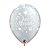 Balão de Festa Látex Liso Decorado - Just Married! Corações - 11" 27cm - 6 unidades - Qualatex Outlet - Rizzo - Imagem 1