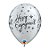 Balão de Festa Látex Liso Decorado - Engagement! Brilhos - 11" 27cm - 6 unidades - Qualatex Outlet - Rizzo - Imagem 1