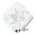Balão de Festa Microfoil 18" 45cm - Diamante Floco de Neve Branco - 1 unidade - Qualatex Outlet - Rizzo - Imagem 1