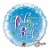 Balão de Festa Microfoil 18" 45cm - Redondo Welcome Baby Boy Azul - 1 unidade - Qualatex Outlet - Rizzo - Imagem 1
