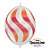 Balão de Festa Látex Liso Q-Link - Transparente Listras Onduladas Vermelhas - 12" 30cm - 50 unidades - Qualatex Outlet - - Imagem 1