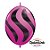 Balão de Festa Látex Liso Q-Link - Cereja Listras Onduladas Pretas - 12" 30cm - 50 unidades - Qualatex Outlet - Rizzo - Imagem 1