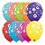 Balão de Festa Látex Liso Decorado - Margaridas e Borboletas Sortidos - 11" 27cm - 1 unidade - Qualatex Outlet - Rizzo - Imagem 1
