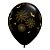 Balão de Festa Látex Liso Decorado - Teias de Aranha e Morcego Preto - 11" 27cm - 50 unidades - Qualatex Outlet - Rizzo - Imagem 1