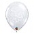 Balão de Festa Látex Liso Decorado - Filigrana e Coração Transparente - 5" 12cm - 100 unidades - Qualatex Outlet - Rizzo - Imagem 1