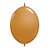 Balão de Festa Látex Liso Q-Link - Marrom Mocha - 6" 15cm - 50 unidades - Qualatex Outlet - Rizzo - Imagem 1