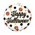 Balão de Festa Microfoil 18" 45cm - Redondo Happy Halloween! Pontos Brilhantes - 1 unidade - Qualatex Outlet - Rizzo - Imagem 1