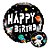 Balão de Festa Microfoil 18" 45cm - Redondo Happy Birthday! Astronauta - 1 unidade - Qualatex Outlet - Rizzo - Imagem 1
