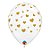 Balão de Festa Látex Liso Decorado - Corações Aleatórios Transparente - 11" 27cm - 50 unidades - Qualatex Outlet - Rizzo - Imagem 1
