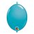 Balão de Festa Látex Liso Q-Link - Azul Tropical - 12" 30cm - 50 unidades - Qualatex Outlet - Rizzo - Imagem 1