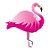 Balão de Festa Microfoil 46" 116cm - Flamingo Rosa - 1 unidade - Qualatex Outlet - Rizzo - Imagem 1