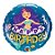 Balão de Festa Microfoil 18" 45cm - Redondo Happy Birthday! Sereia - 1 unidade - Qualatex Outlet - Rizzo - Imagem 1