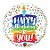 Balão de Festa Microfoil 18" 45cm - Redondo Happy Birthday To You! Bolo - 1 unidade - Qualatex Outlet - Rizzo - Imagem 1