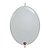 Balão de Festa Látex Liso Q-Link - Cinza - 6" 15cm - 50 unidades - Qualatex Outlet - Rizzo - Imagem 1