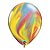 Balão de Festa Látex Liso Decorado - Superagate Tradiconal - 11" 27cm - 25 unidades - Qualatex Outlet - Rizzo - Imagem 1