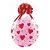 Balão de Festa Látex Liso Decorado - Corações Carimbados Transparente - 18" 46cm - 25 unidades - Qualatex Outlet - Rizzo - Imagem 1