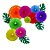 Kit Rosetas e Folhas Decorativas Sortido - 10 Peças - 1 unidade - Girotoy - Rizzo - Imagem 1