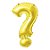 Balão de Festa Metalizado 16" 40cm - Interrogação Dourado - 1 unidade - Rizzo - Imagem 1
