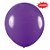 Balão de Festa Redondo Profissional Látex Liso 24'' 60cm - Roxo - 3 unidades - Art Latex - Rizzo - Imagem 1