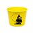 Balde de Pipoca Amarelo Personalizado - Casa Assombrada - 1 unidade - Rizzo - Imagem 1