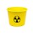 Balde de Pipoca Amarelo Personalizado - Radioatividade - 1 unidade - Rizzo - Imagem 1