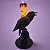 Vela de Led - Corvo de Halloween Laranja  - 1 unidade - Rizzo - Imagem 1