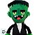Pelúcia Monstro do Frankenstein 28 cm - Halloween - 1 unidade - Rizzo - Imagem 2