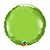 Balão de Festa Microfoil 18" 45cm - Redondo Verde Limão Metalizado - 1 unidade - Qualatex - Rizzo - Imagem 1