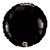 Balão de Festa Microfoil 18" 45cm - Redondo Preto Ônix Metalizado - 1 unidade - Qualatex - Rizzo - Imagem 1