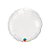 Balão de Festa Microfoil 18" 45cm - Redondo Branco Metalizado - 1 unidade - Qualatex - Rizzo - Imagem 1