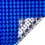 Vinil Adesivo Holográfico Triângulo 30 cm x 50 cm - Azul - 1 unidade - Rizzo - Imagem 1