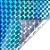 Vinil Adesivo Holográfico Triângulo 30 cm x 50 cm - Azul Claro - 1 unidade - Rizzo - Imagem 1