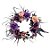 Enfeite Decorativo Halloween - Guirlanda Caveira Com Flores - 40cm - 1 unidade - Cromus - Rizzo - Imagem 1