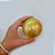 Bola de Natal em Tubo - Perolado Ouro - 8cm - 6 unidades - Cromus - Rizzo - Imagem 2