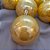 Bola de Natal em Tubo - Perolado Ouro - 8cm - 6 unidades - Cromus - Rizzo - Imagem 3