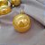 Bola de Natal em Tubo - Perolado Ouro - 5cm - 6 unidades - Cromus - Rizzo - Imagem 3