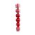 Bola de Natal em Tubo - Fosco Vermelho - 8cm - 6 unidades - Cromus - Rizzo - Imagem 1