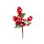 Galho Folhas e Frutas Nevado 30cm - Vermelho/Verde - 1 unidade - Cromus - Rizzo - Imagem 1