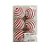 Bolas de Natal Listrada - Vermelho/Branco - 8cm - 6 unidades - Cromus - Rizzo - Imagem 1