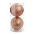 Bolas de Natal Glitter - Rose - 15cm - 2 unidades - Cromus - Rizzo - Imagem 1