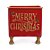 Cachepot Merry Christmas - Vermelho/Ouro/Verde - 31cm  - 1 unidade - Cromus - Rizzo - Imagem 1