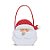 Bolsinha de Natal Noel - Branco/Vermelho - 23x15cm  - 1 unidade - Cromus - Rizzo - Imagem 1