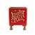 Cachepot Merry Christmas - Vermelho/Ouro/Verde - 29x24cm - 1 unidade - Cromus - Rizzo - Imagem 1