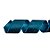 Fita lisa Veludo - Azul Turquesa - 6,3cm x 9,14m - 1 unidade - Cromus - Rizzo - Imagem 1