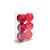 Bola de Natal Lisa - Vermelha - 8cm - 6 unidades - Cromus - Rizzo - Imagem 1