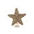 Ponteira De Árvore Estrela Ouro - 20cm - 1 unidade - Cromus - Rizzo - Imagem 1