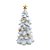 Árvore Decorativa de Resina Branca com LED - 30cm - 1 unidade - Cromus - Rizzo - Imagem 1